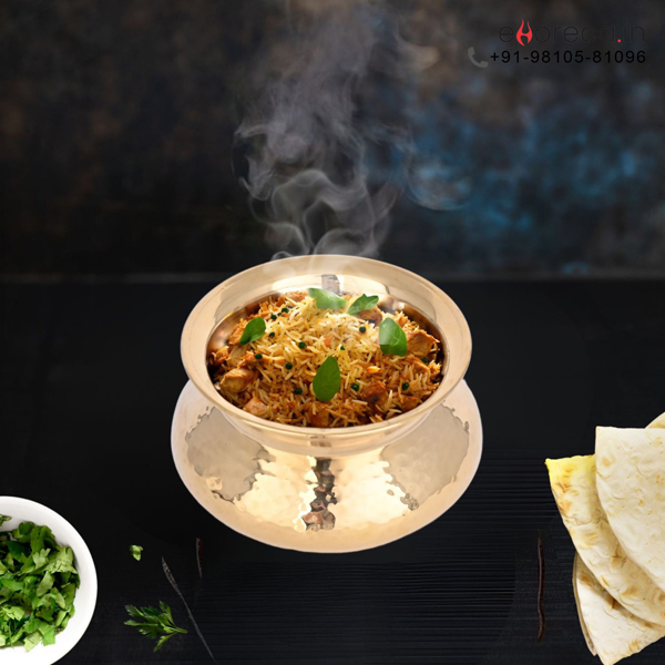 INDIAN HAMMERED SERVING POT