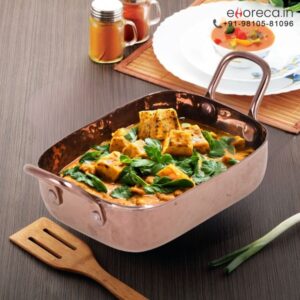 HAMMERED RECTANGULAR SERVING DISH