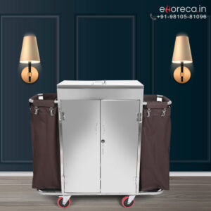SS HOUSEKEEPING TROLLEY WITH DOOR