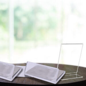 ACRYLIC MENU TAPERED STAND