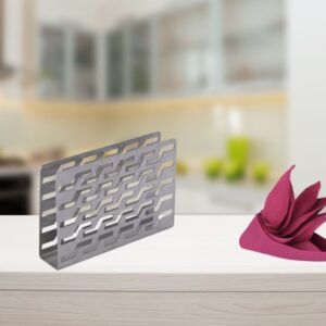 SS STEP CUT NAPKIN HOLDER