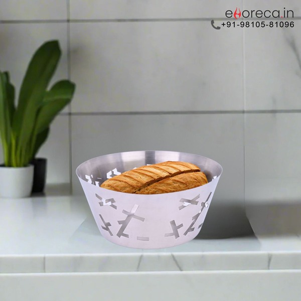 STAR HOLE SS BREAD BASKET